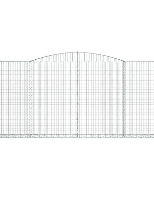 Загрузите изображение в средство просмотра галереи, Coșuri gabion arcuite 5 buc. 400x30x160/180 cm fier galvanizat
