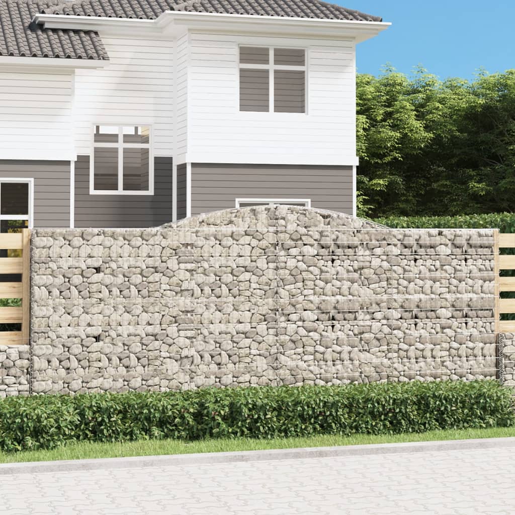 Coșuri gabion arcuite 5 buc. 400x30x160/180 cm fier galvanizat