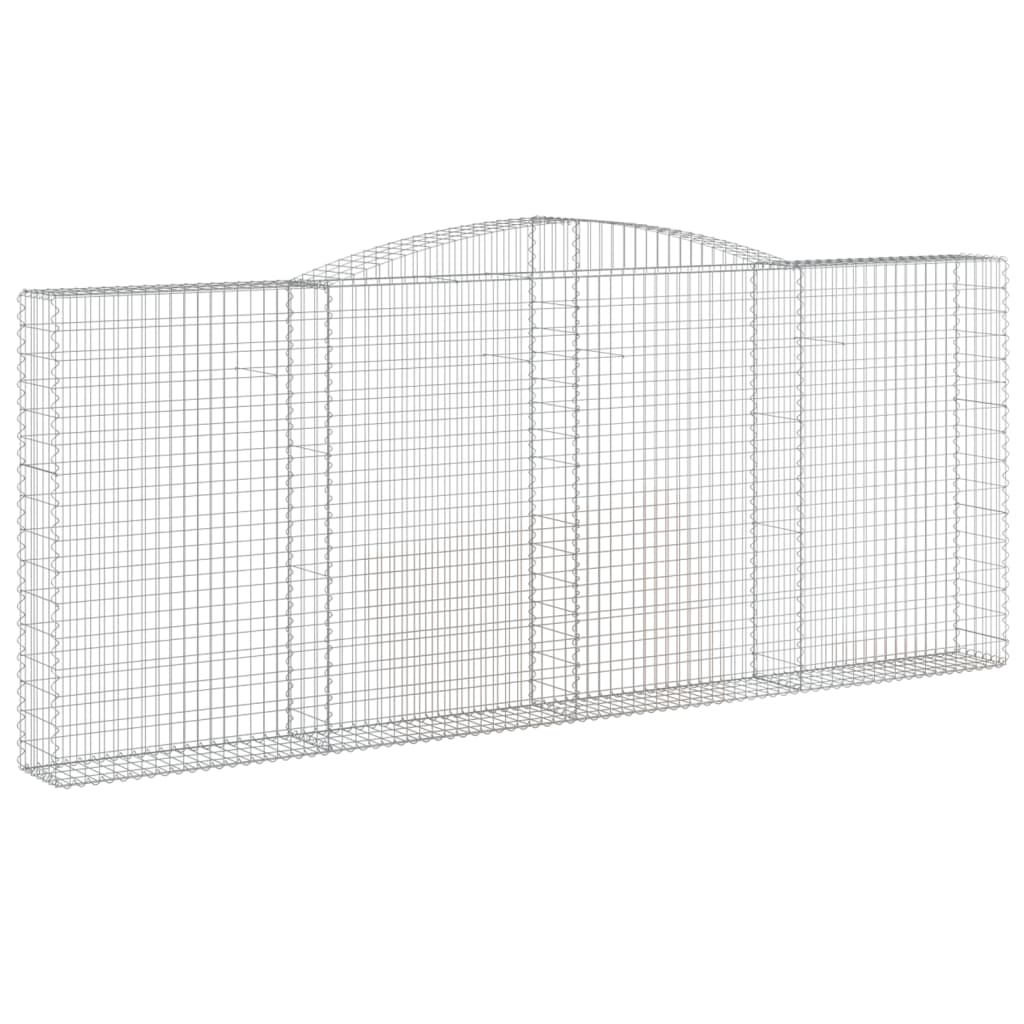 Coșuri gabion arcuite 9 buc. 400x30x160/180 cm fier galvanizat