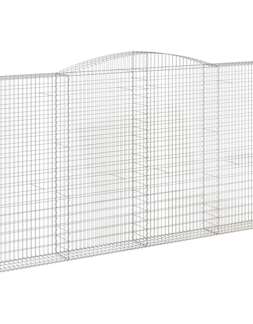 Încărcați imaginea în vizualizatorul Galerie, Coșuri gabion arcuite 3 buc. 400x30x200/220 cm fier galvanizat
