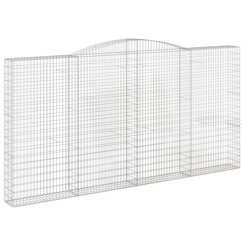 Coșuri gabion arcuite 3 buc. 400x30x200/220 cm fier galvanizat