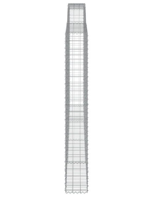 Загрузите изображение в средство просмотра галереи, Coșuri gabion arcuite, 4 buc, 400x30x220/240cm, fier galvanizat
