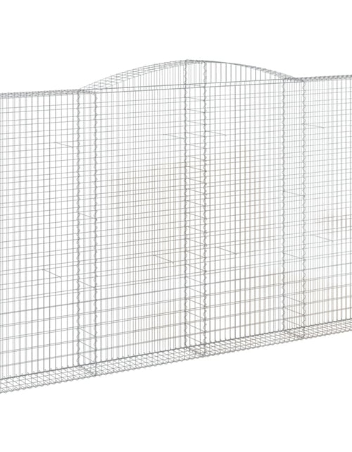 Încărcați imaginea în vizualizatorul Galerie, Coșuri gabion arcuite, 5 buc, 400x30x220/240cm, fier galvanizat
