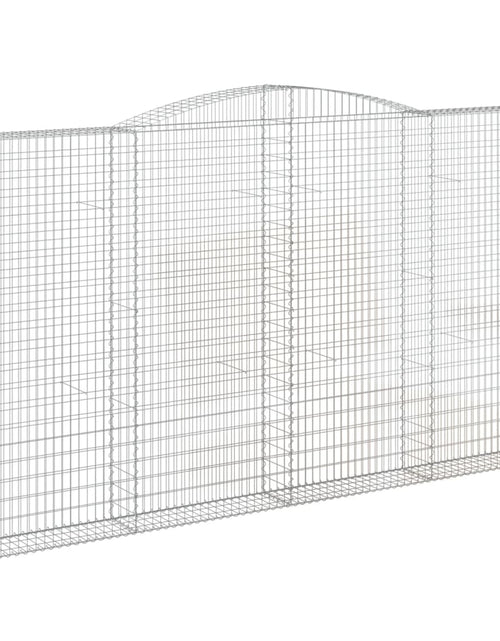 Încărcați imaginea în vizualizatorul Galerie, Coșuri gabion arcuite, 6 buc, 400x30x220/240cm, fier galvanizat
