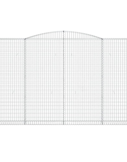 Загрузите изображение в средство просмотра галереи, Coșuri gabion arcuite 10 buc, 400x30x220/240cm, fier galvanizat
