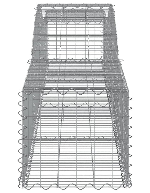 Încărcați imaginea în vizualizatorul Galerie, Coșuri gabion arcuite 3 buc, 400x50x40/60 cm, fier galvanizat
