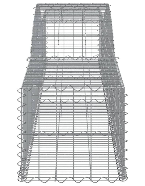 Încărcați imaginea în vizualizatorul Galerie, Coșuri gabion arcuite 4 buc, 400x50x40/60 cm, fier galvanizat
