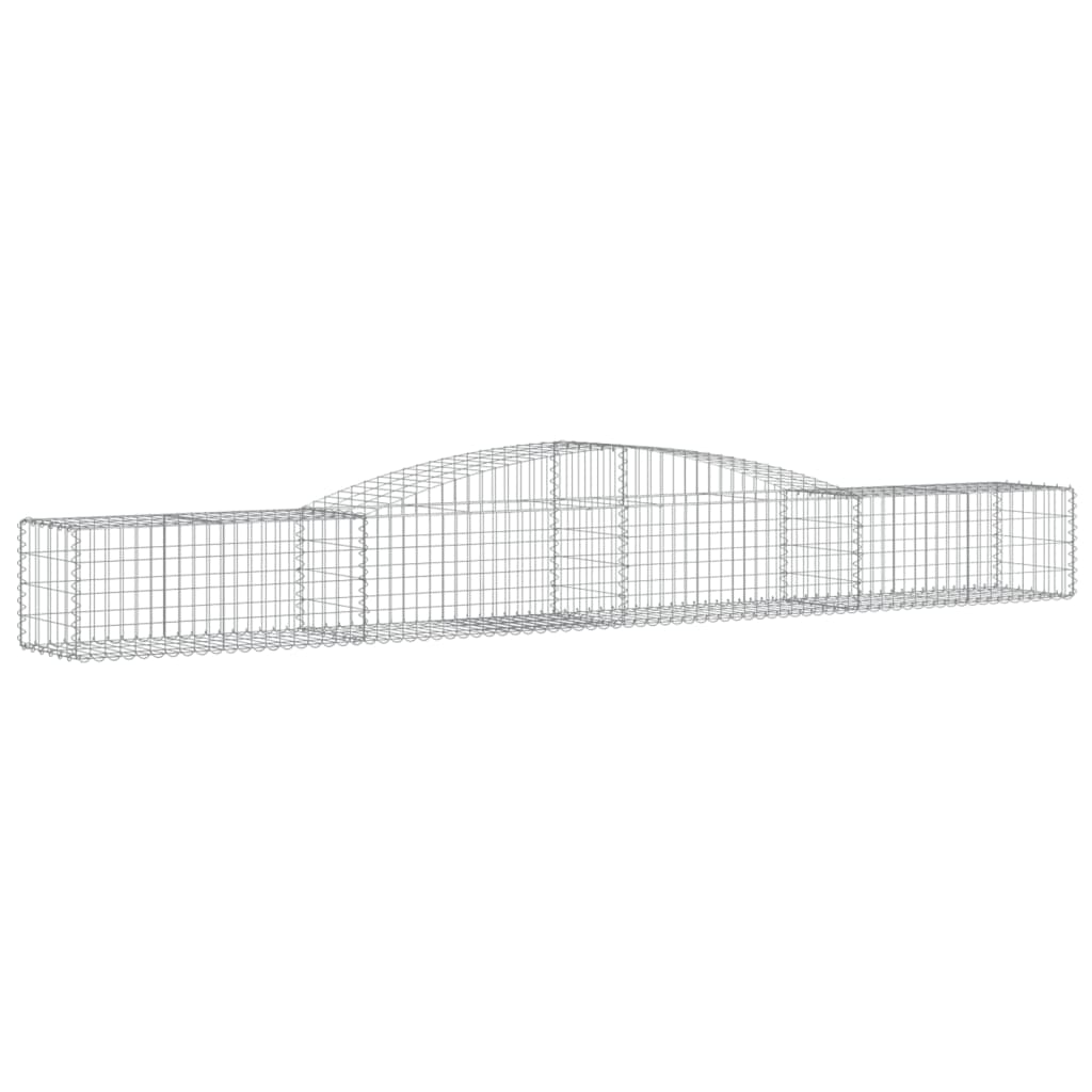 Coșuri gabion arcuite 6 buc, 400x50x40/60 cm, fier galvanizat