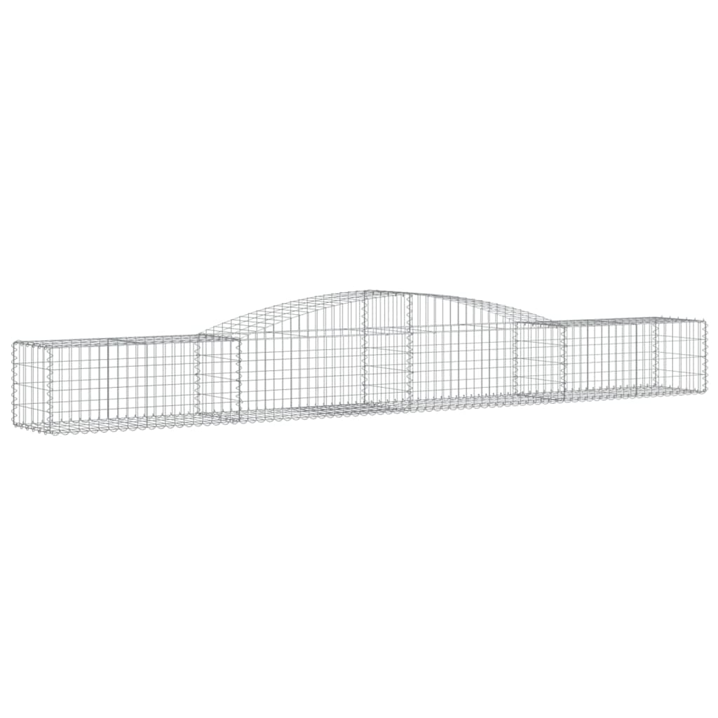 Coșuri gabion arcuite 7 buc, 400x50x40/60 cm, fier galvanizat