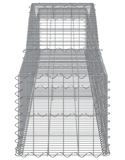 Загрузите изображение в средство просмотра галереи, Coșuri gabion arcuite 8 buc, 400x50x40/60 cm, fier galvanizat
