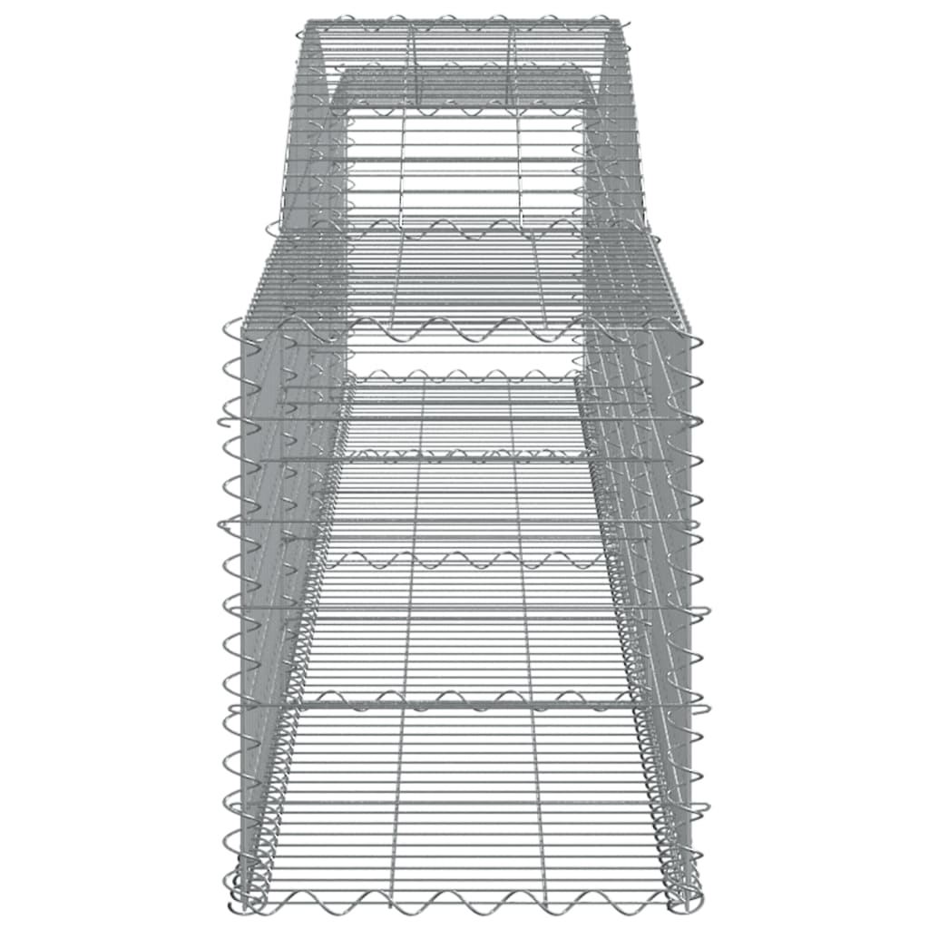 Coșuri gabion arcuite 3 buc, 400x50x60/80 cm, fier galvanizat