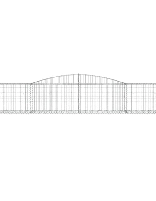 Загрузите изображение в средство просмотра галереи, Coșuri gabion arcuite 25 buc, 400x50x60/80 cm, fier galvanizat
