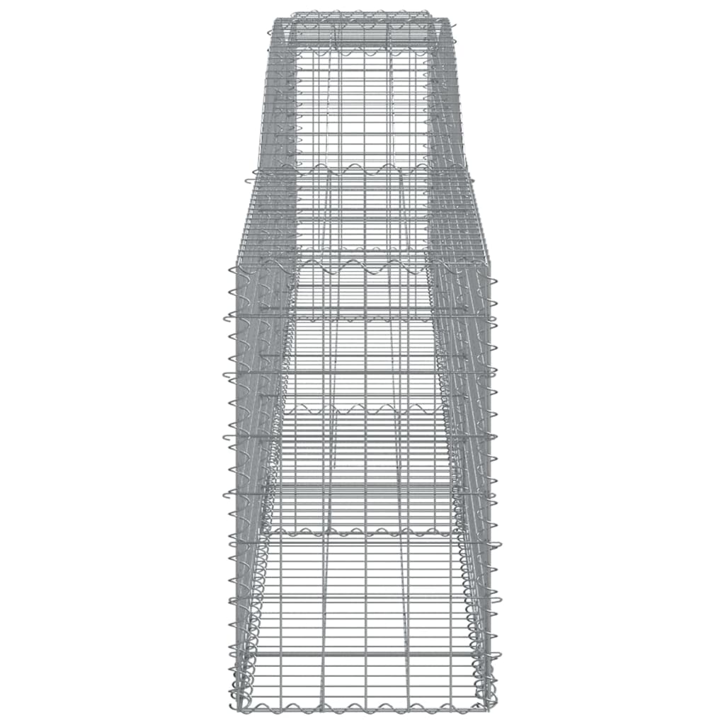 Coșuri gabion arcuite 2 buc, 400x50x80/100 cm, fier galvanizat