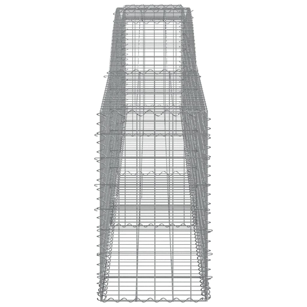 Coșuri gabion arcuite 8 buc, 400x50x80/100 cm, fier galvanizat