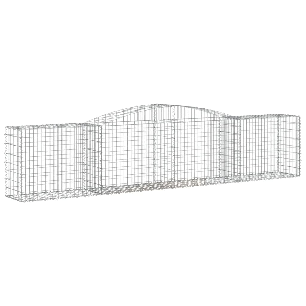 Coșuri gabion arcuite 9 buc, 400x50x80/100 cm, fier galvanizat