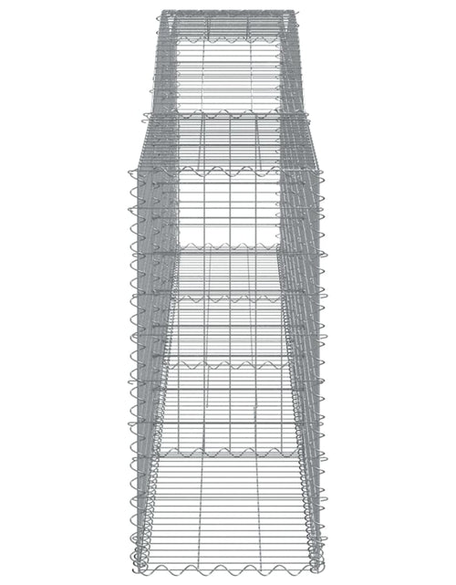 Загрузите изображение в средство просмотра галереи, Coșuri gabion arcuite 3 buc, 400x50x100/120 cm fier galvanizat
