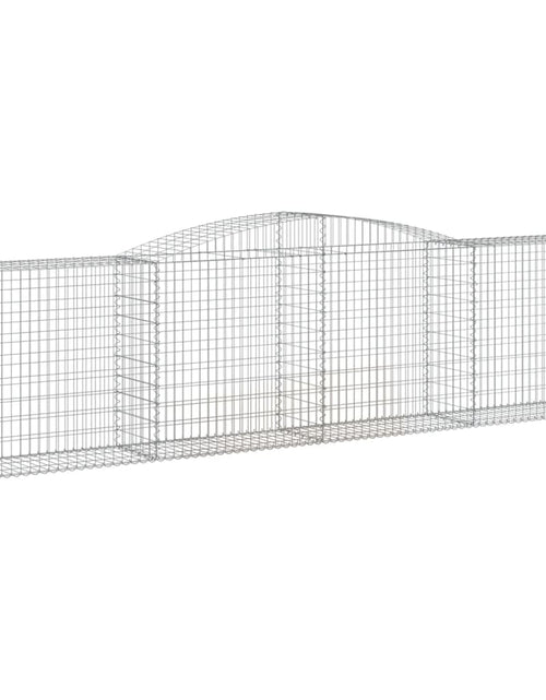 Încărcați imaginea în vizualizatorul Galerie, Coșuri gabion arcuite 10 buc, 400x50x100/120 cm fier galvanizat
