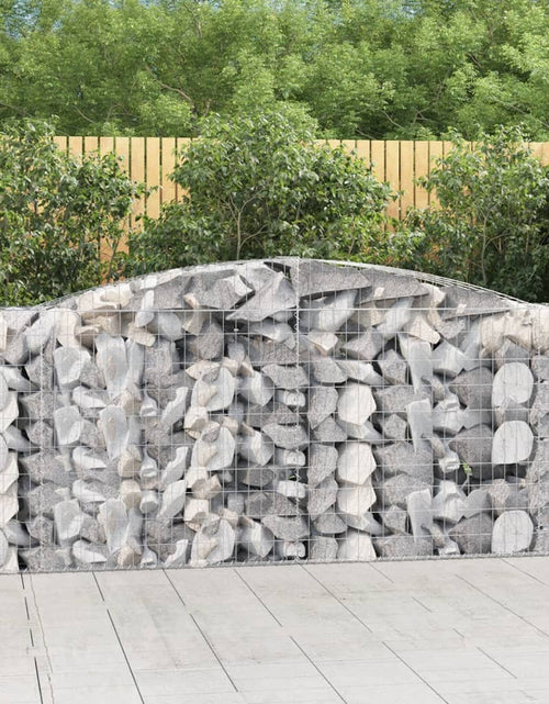 Încărcați imaginea în vizualizatorul Galerie, Coșuri gabion arcuite 10 buc, 400x50x100/120 cm fier galvanizat
