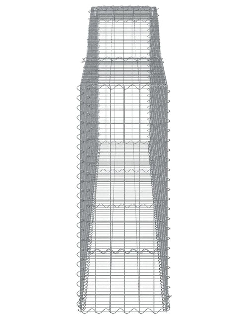 Загрузите изображение в средство просмотра галереи, Coșuri gabion arcuite 3 buc, 400x50x120/140 cm, fier galvanizat
