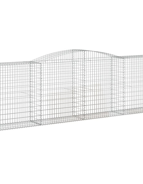 Încărcați imaginea în vizualizatorul Galerie, Coșuri gabion arcuite 7 buc, 400x50x120/140 cm, fier galvanizat
