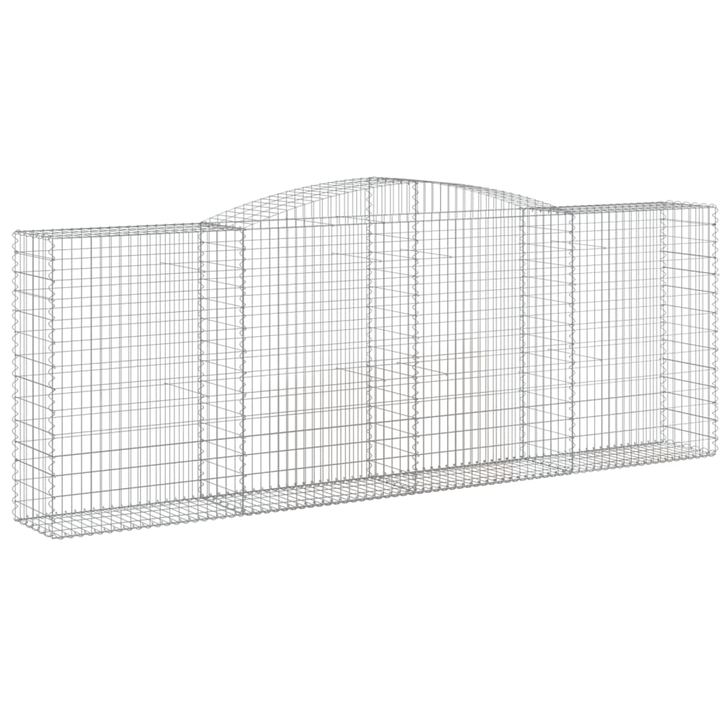 Coșuri gabion arcuite 3 buc, 400x50x140/160 cm, fier galvanizat