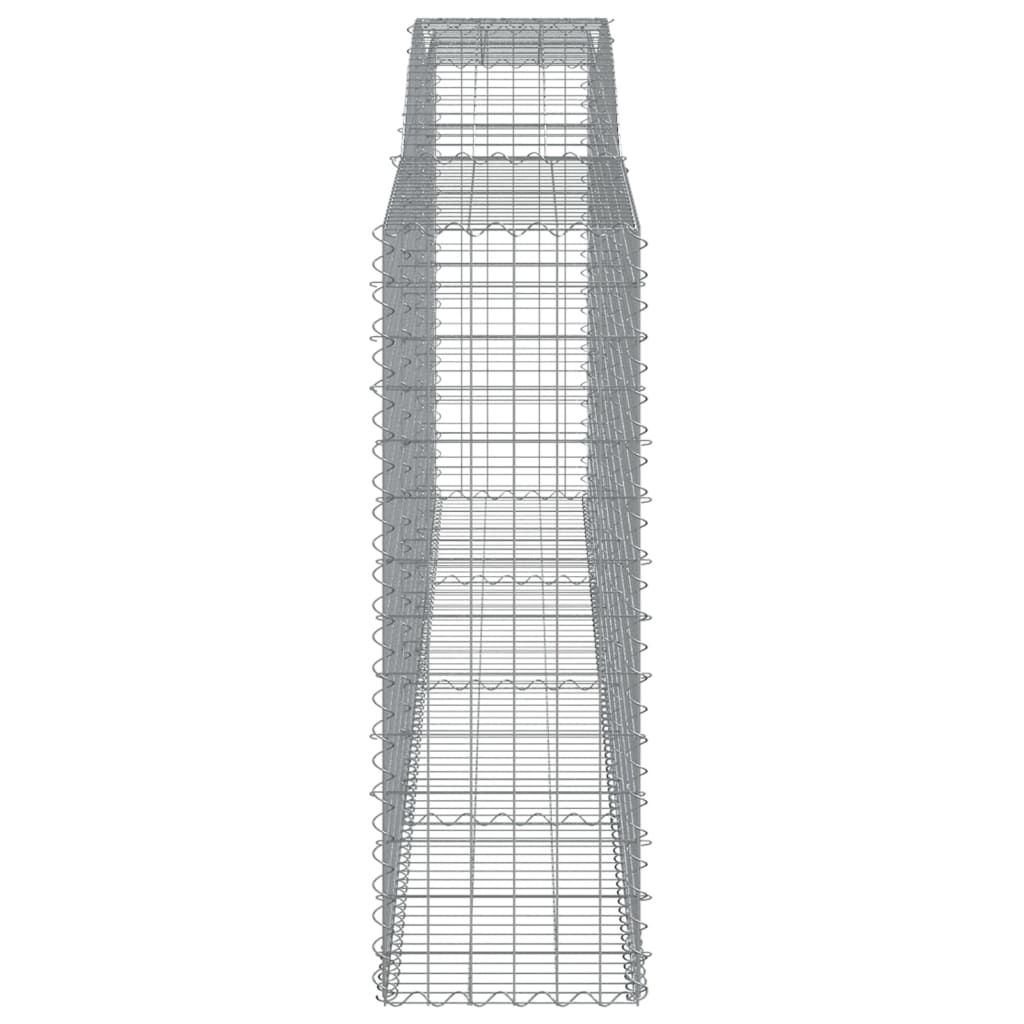 Coșuri gabion arcuite 3 buc, 400x50x140/160 cm, fier galvanizat