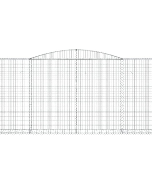 Загрузите изображение в средство просмотра галереи, Coșuri gabion arcuite 3 buc. 400x50x160/180 cm, fier galvanizat
