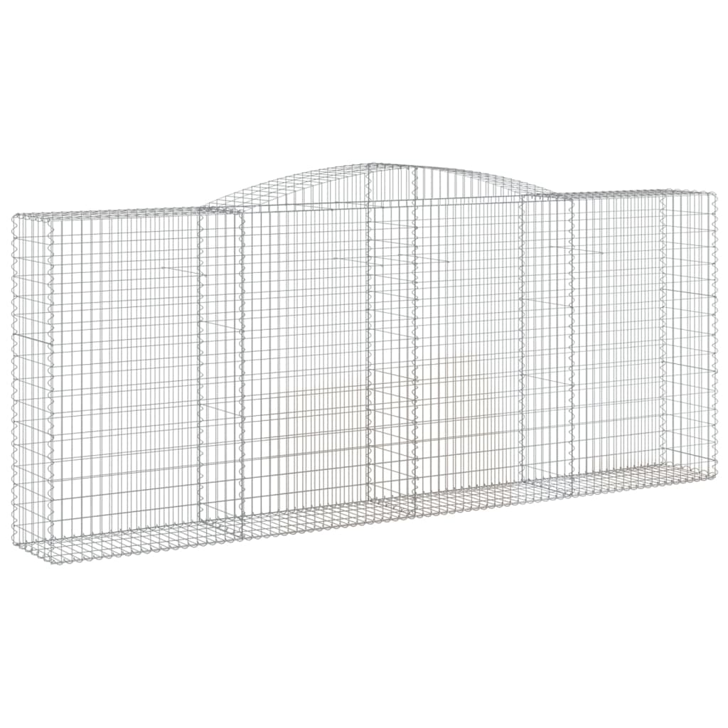 Coșuri gabion arcuite 4 buc. 400x50x160/180 cm, fier galvanizat