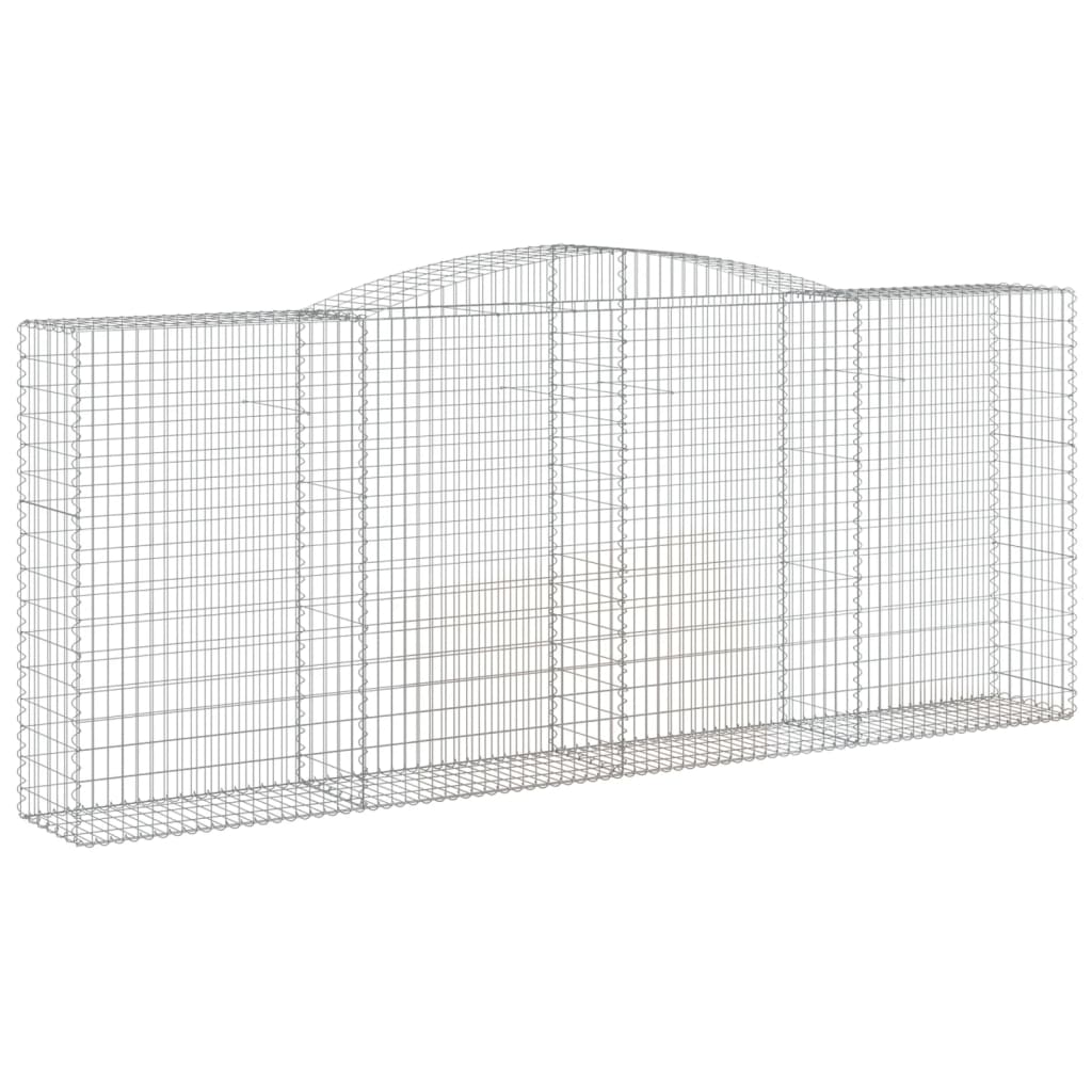 Coșuri gabion arcuite 5 buc. 400x50x160/180 cm, fier galvanizat