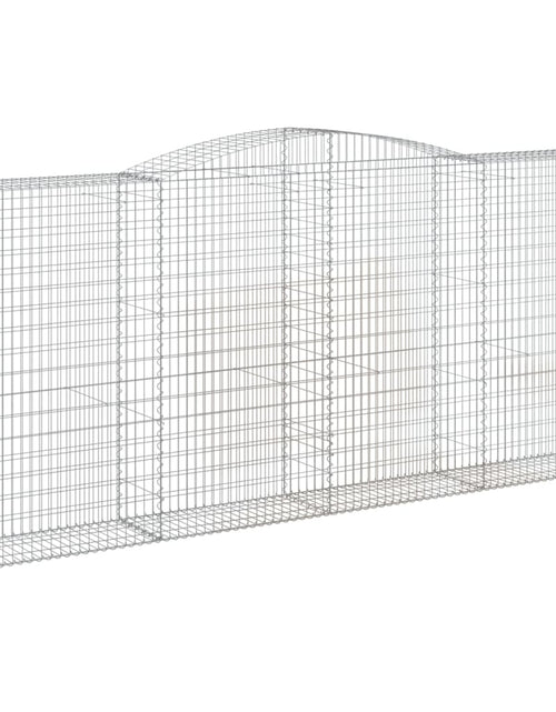 Încărcați imaginea în vizualizatorul Galerie, Coșuri gabion arcuite 8 buc, 400x50x180/200 cm, fier galvanizat
