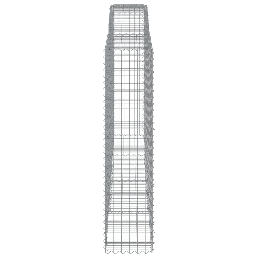 Coșuri gabion arcuite, 4 buc 400x50x200/220 cm, fier galvanizat