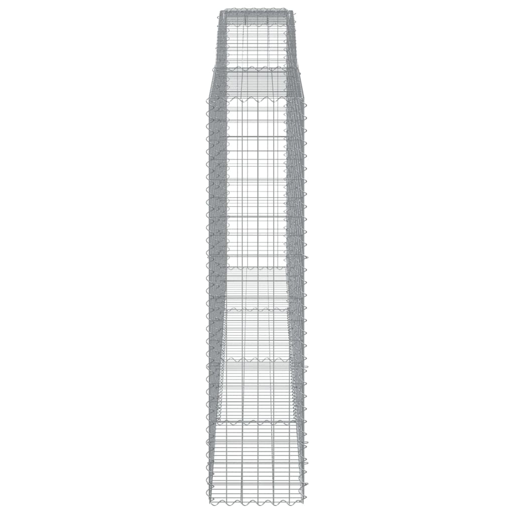 Coșuri gabion arcuite, 7 buc 400x50x200/220 cm, fier galvanizat