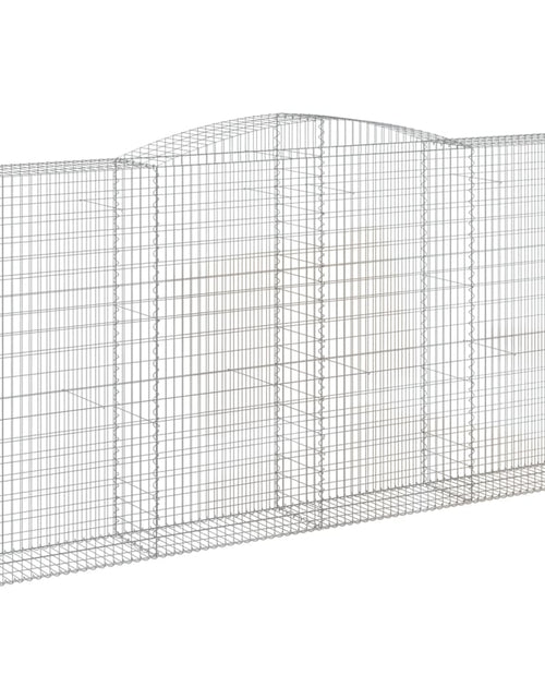 Încărcați imaginea în vizualizatorul Galerie, Coșuri gabion arcuite, 8 buc 400x50x200/220 cm, fier galvanizat
