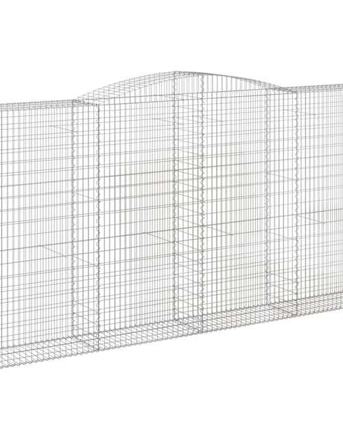 Încărcați imaginea în vizualizatorul Galerie, Coșuri gabion arcuite, 10 buc 400x50x200/220cm, fier galvanizat
