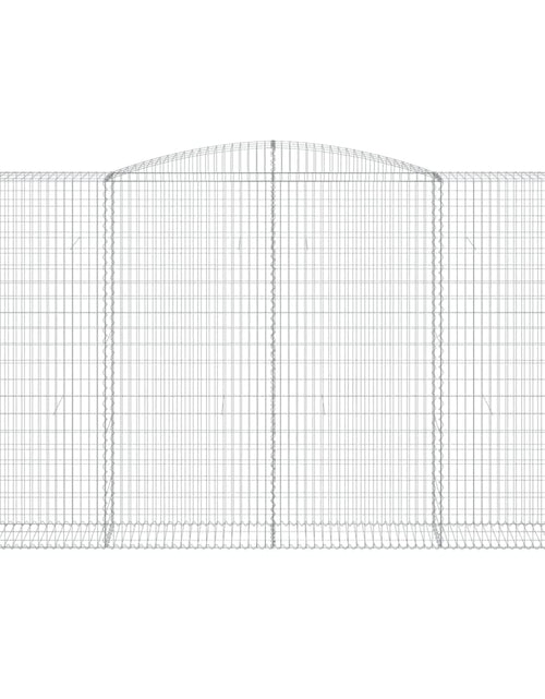 Загрузите изображение в средство просмотра галереи, Coșuri gabion arcuite, 4 buc, 400x50x220/240cm, fier galvanizat
