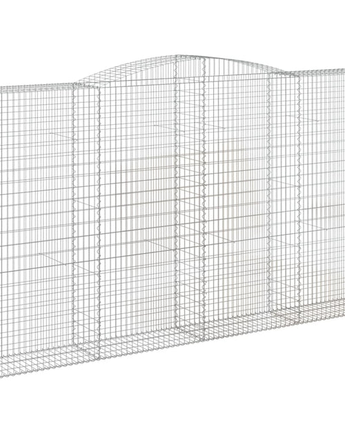 Încărcați imaginea în vizualizatorul Galerie, Coșuri gabion arcuite, 7 buc, 400x50x220/240cm, fier galvanizat
