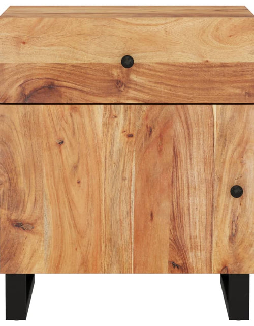 Загрузите изображение в средство просмотра галереи, Noptieră, 50x33x60 cm, lemn masiv acacia și lemn prelucrat

