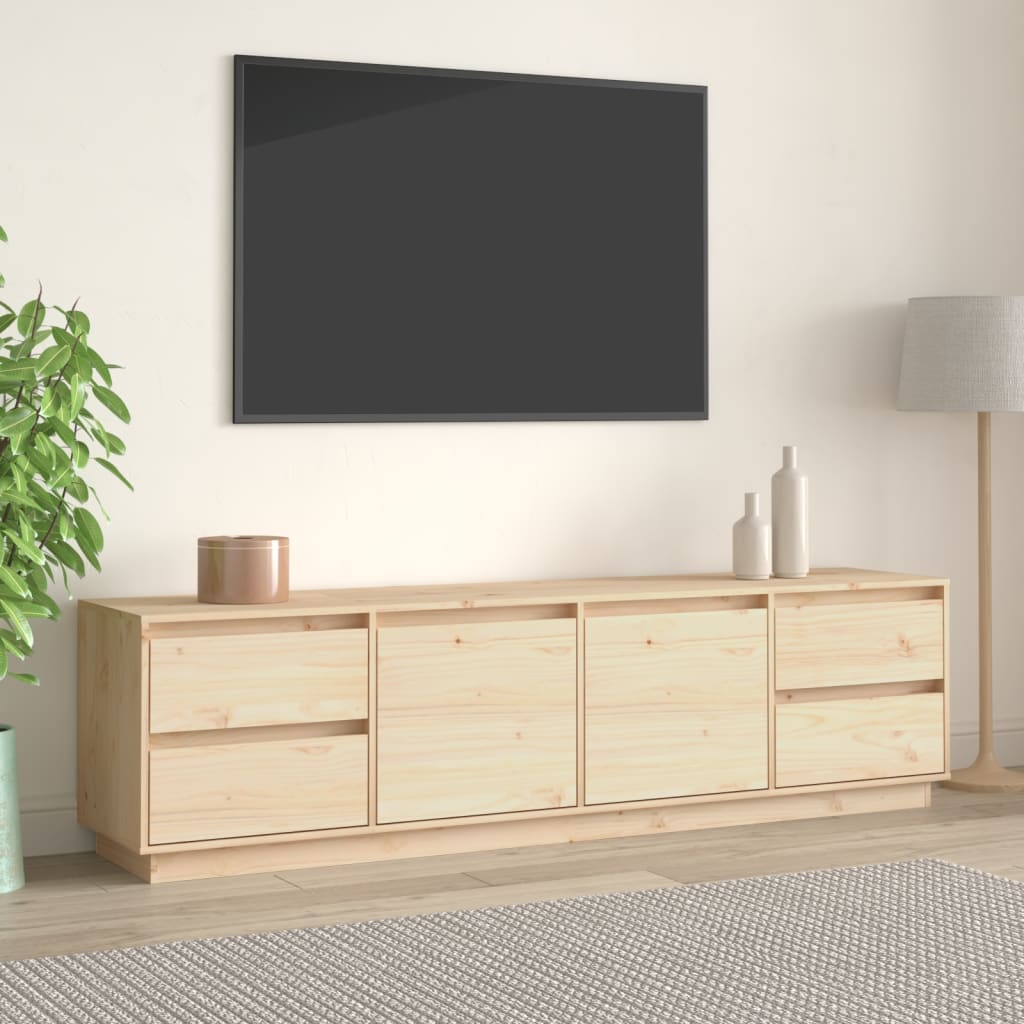 Comodă TV, 176x37x47,5 cm, lemn masiv de pin