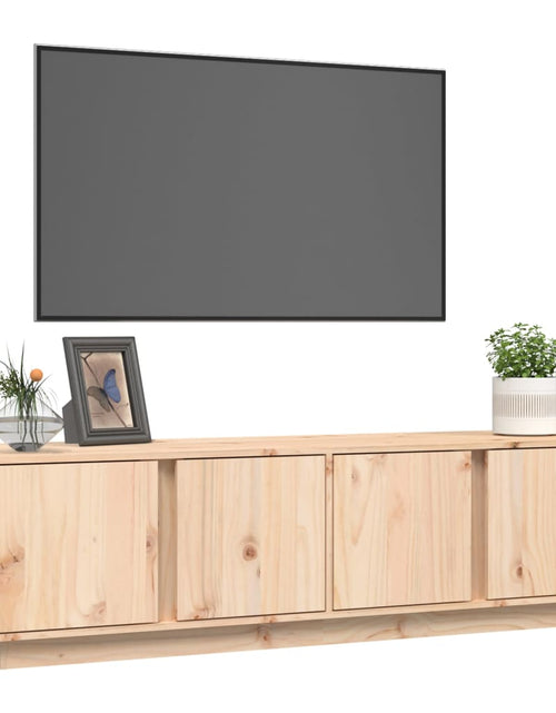 Загрузите изображение в средство просмотра галереи, Comodă TV, 140x40x40 cm, lemn masiv de pin
