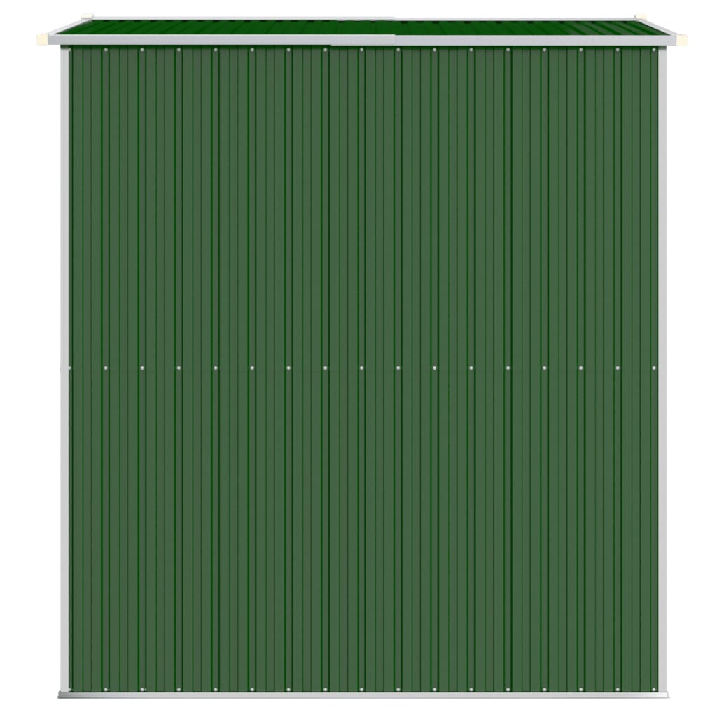 Șopron de grădină, verde, 192x191x223 cm, oțel zincat