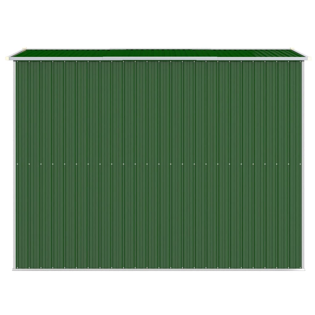 Șopron de grădină, verde, 192x274x223 cm, oțel zincat