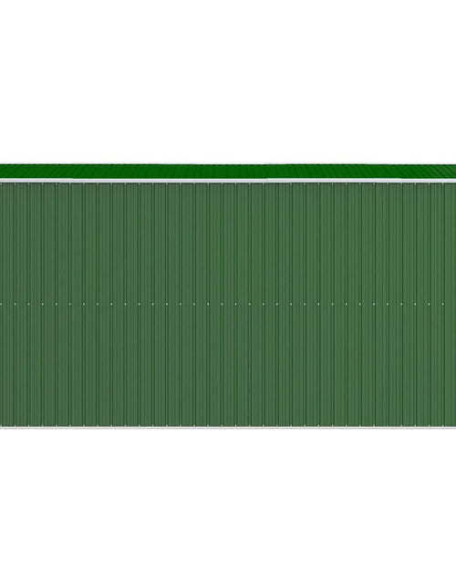 Încărcați imaginea în vizualizatorul Galerie, Șopron de grădină, verde, 192x440x223 cm, oțel zincat
