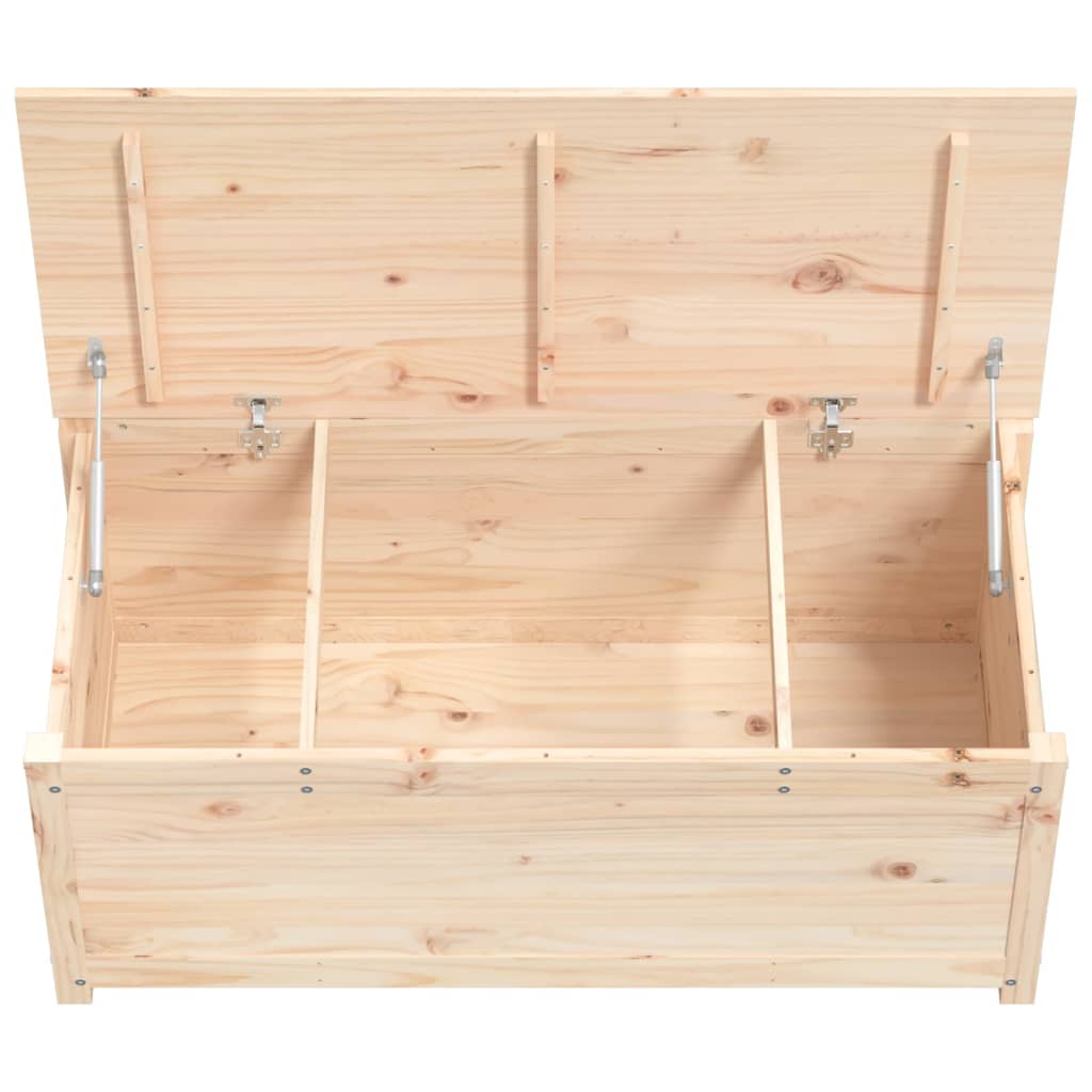 Cutie de depozitare, 110x50x45,5 cm, lemn masiv de pin