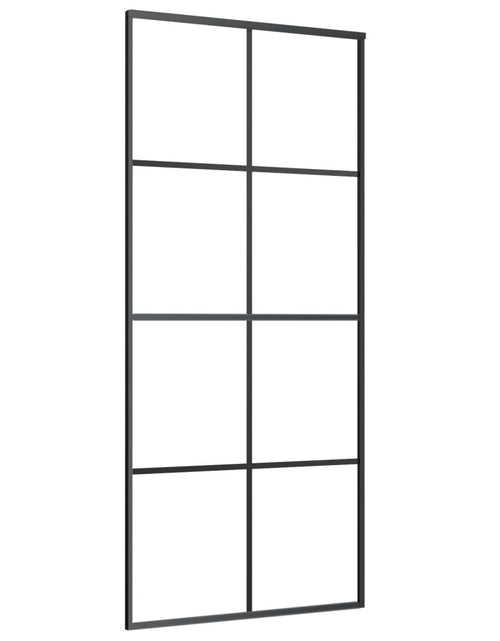 Încărcați imaginea în vizualizatorul Galerie, Ușă glisantă cu set feronerie, 90x205 cm, sticlă ESG/aluminiu
