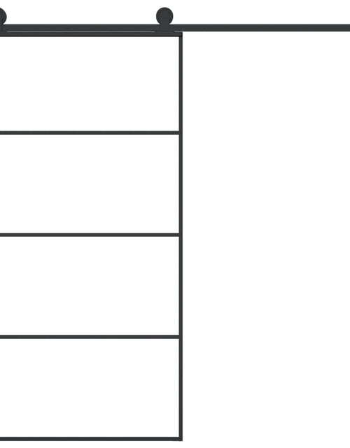 Загрузите изображение в средство просмотра галереи, Ușă glisantă cu set feronerie 102,5x205 cm sticlă ESG/aluminiu
