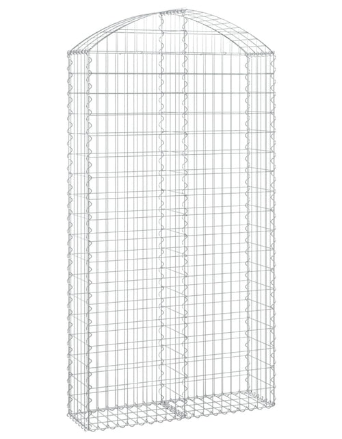 Încărcați imaginea în vizualizatorul Galerie, Coș gabion arcuit, 100x30x180/200 cm, fier galvanizat
