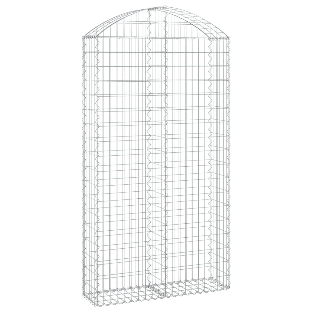 Coș gabion arcuit, 100x30x180/200 cm, fier galvanizat