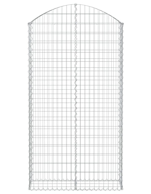 Încărcați imaginea în vizualizatorul Galerie, Coș gabion arcuit, 100x30x180/200 cm, fier galvanizat
