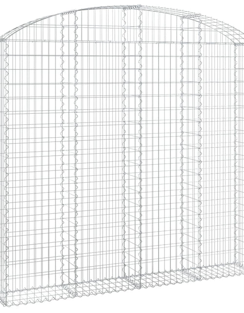 Încărcați imaginea în vizualizatorul Galerie, Coș gabion arcuit, 200x30x180/200cm, fier galvanizat
