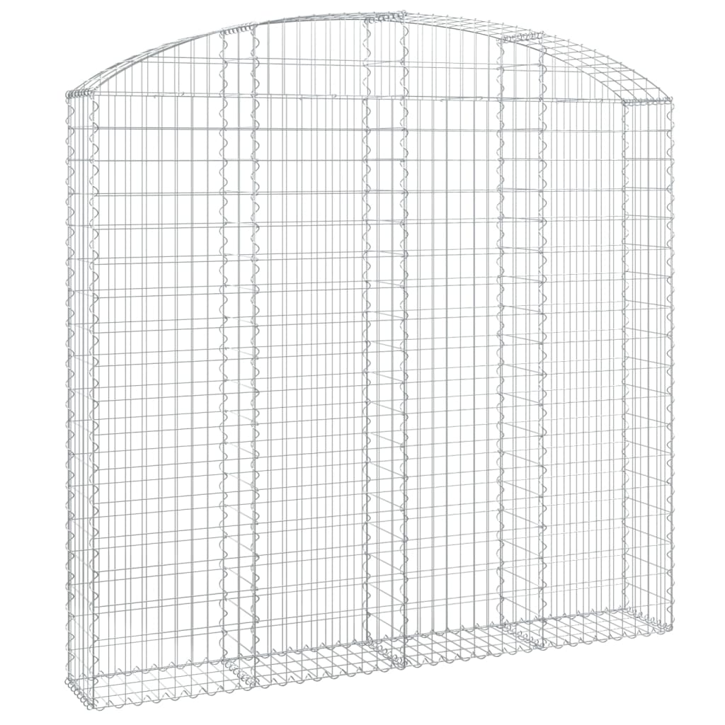 Coș gabion arcuit, 200x30x180/200cm, fier galvanizat